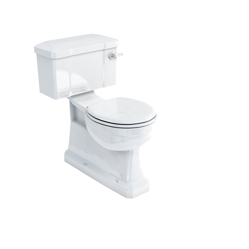 Concealed bottom outlet closecoupled WC with rear or bottom entry